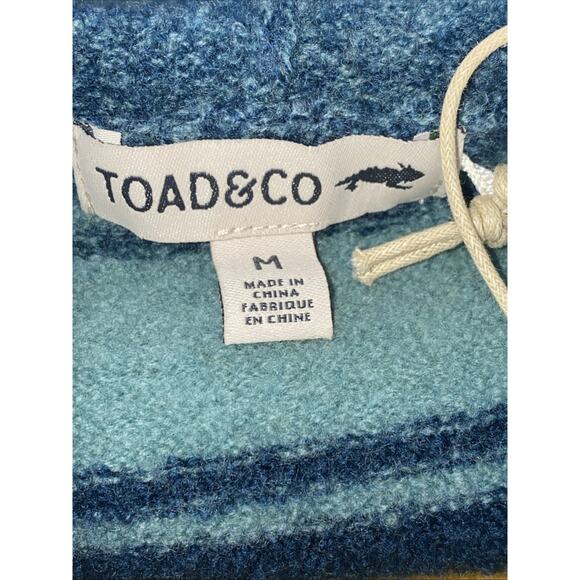 NWT Toad & Co Merino Wool Heartfelt Hoodie Womens Medium Gooseberry Stripe - Picture 7 of 10